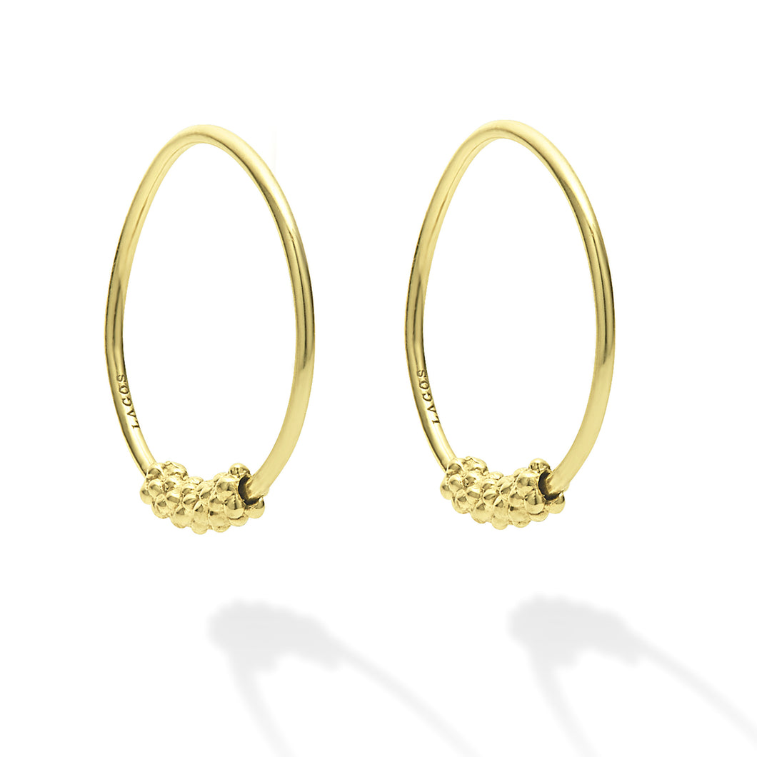 18K Gold Superfine Hoop Earrings