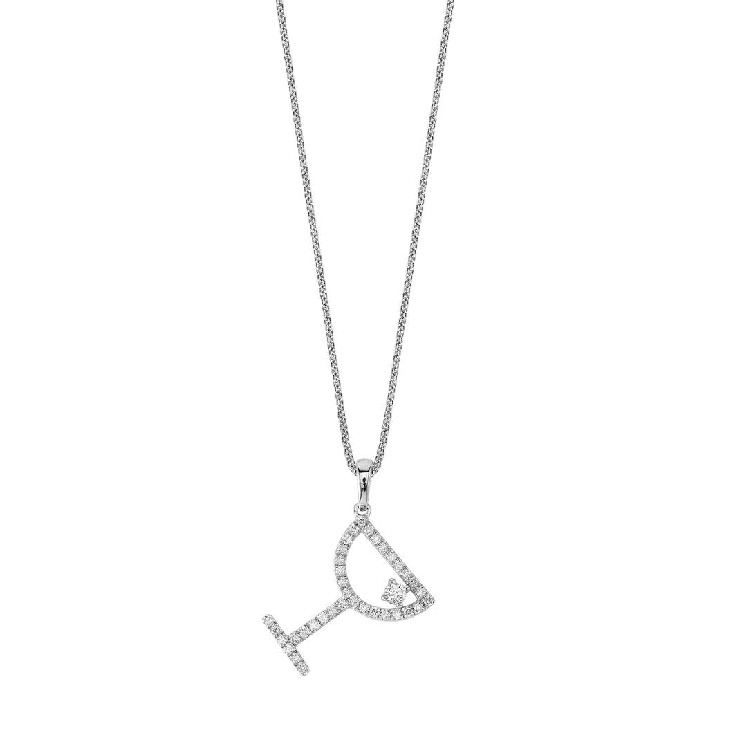Island Vibes Champagne Pendant - 0.30 ctw. Lab-Created Diamonds Sterling Silver