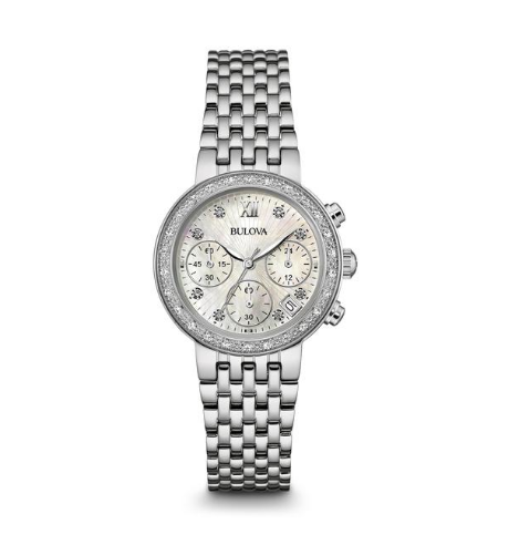 Bulova women's chronograph watch hot sale