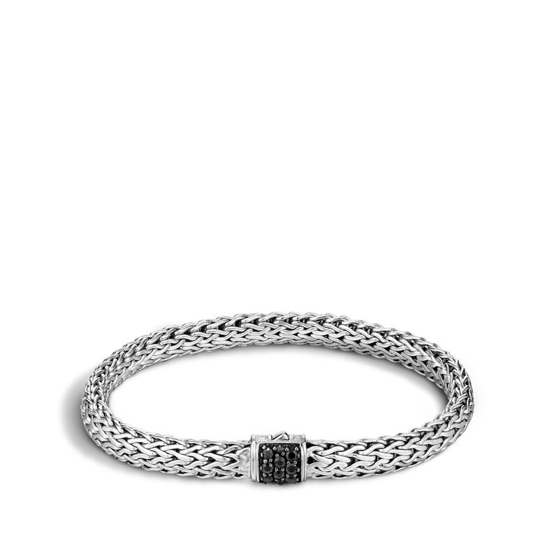 Classic Chain Small Bracelet with Black Sapphire – Little Switzerland