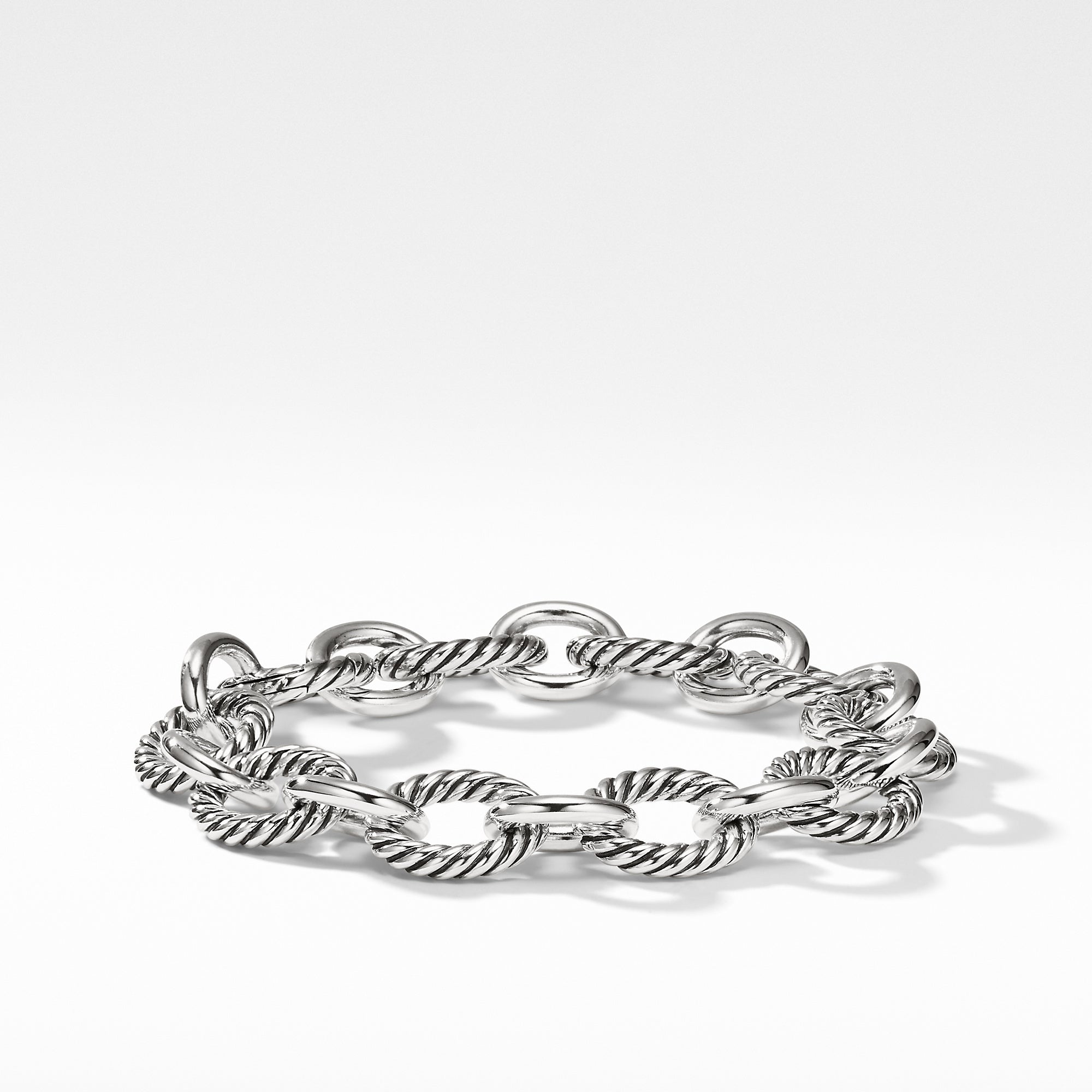 アクセサリー FIFTH Silver Bracelet SP-Large Oval Large Link Bracelet – Little Switzerland