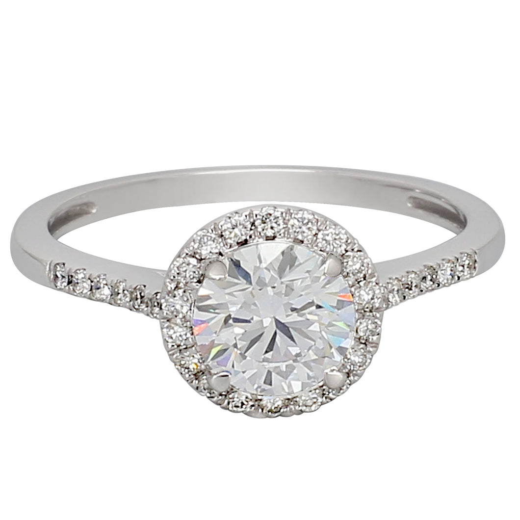 1.50 ctw. Lab-Created Diamond Ring in 14K White Gold