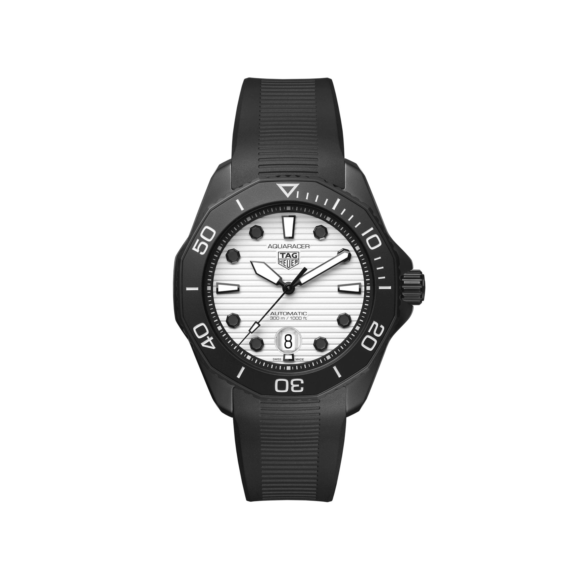 TAG Heuer Aquaracer Professional 300 White Steel & Carbon
