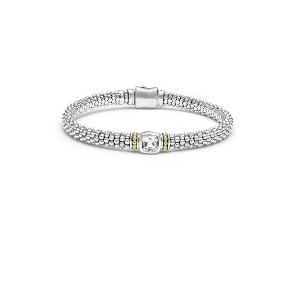 Rittenhouse White Topaz Caviar Bracelet | 6mm