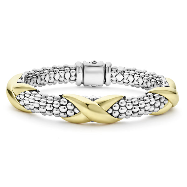 Three Station X Caviar Bracelet | 9mm