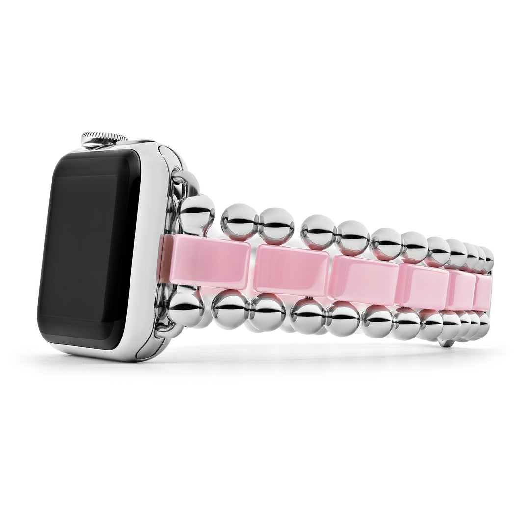 Smart Caviar Pink Ceramic Watch Bracelet, 38-45mm