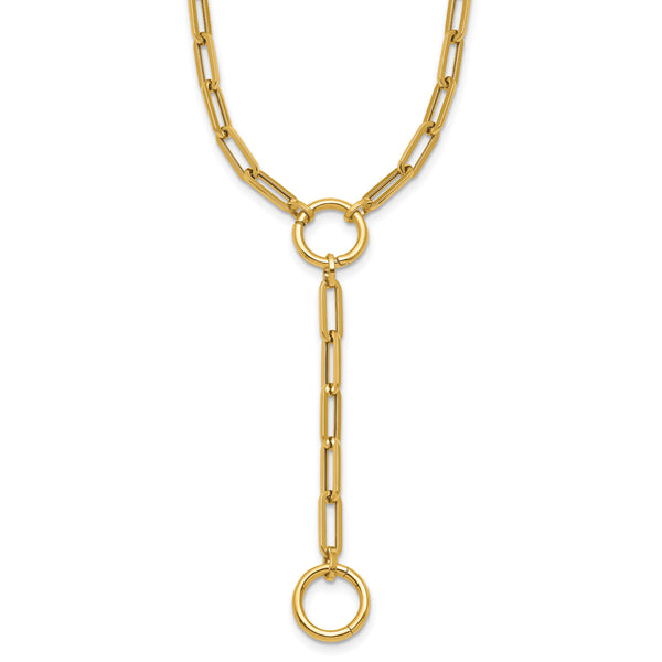 Paperclip Necklace in 14K Yellow Gold