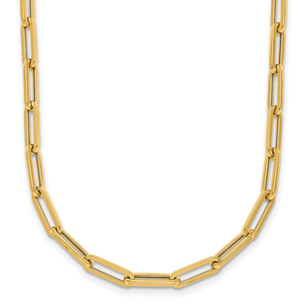 Paperclip Link Chain in 14K Yellow Gold