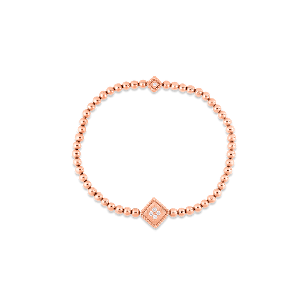 18K Gold Palazzo Ducale Diamond Accent Stretch Bracelet