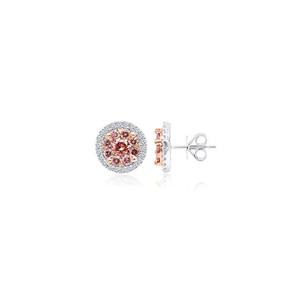 Diamond Halo Earrings