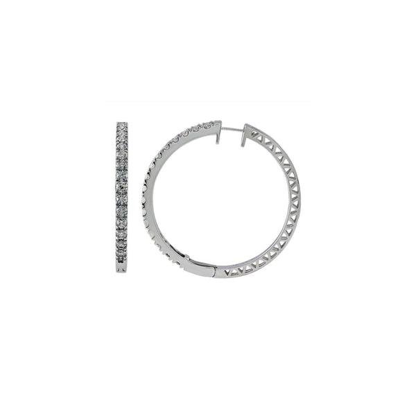 5.00 ctw. Diamond Hoop Earrings