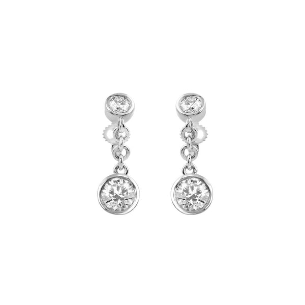 Bezel Earrings