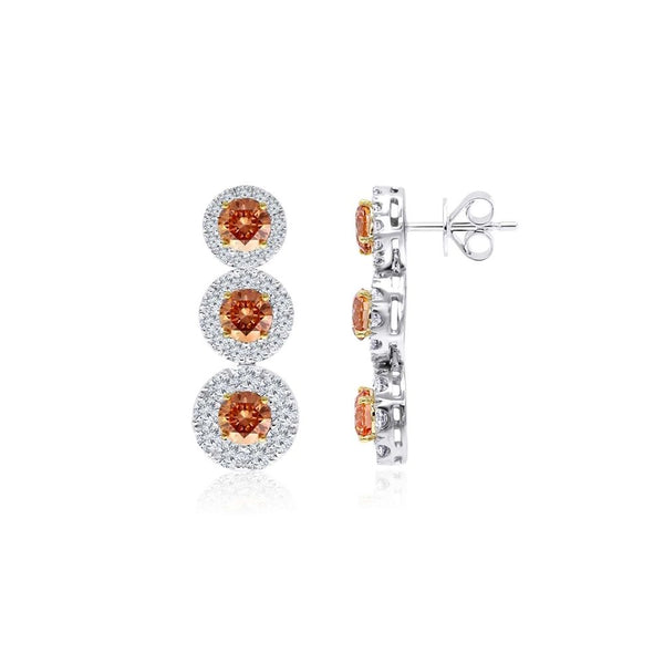 Diamond Halo Earrings