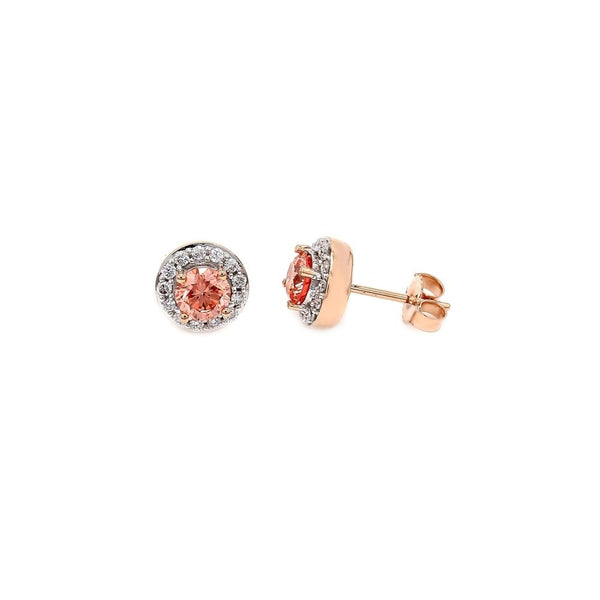 Diamond Halo Earrings