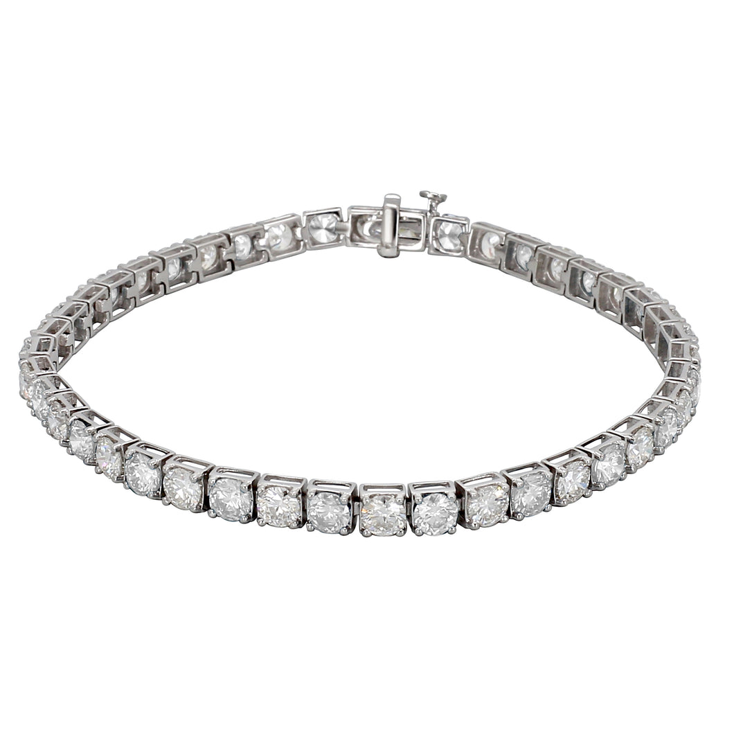 10.00 ctw. Lab-Created Diamond Prong Set Tennis Bracelet in 14K White Gold