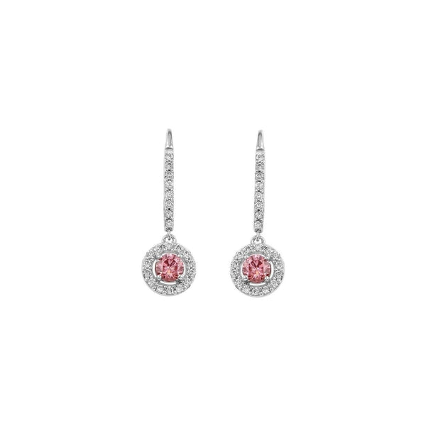 Diamond Halo Earrings