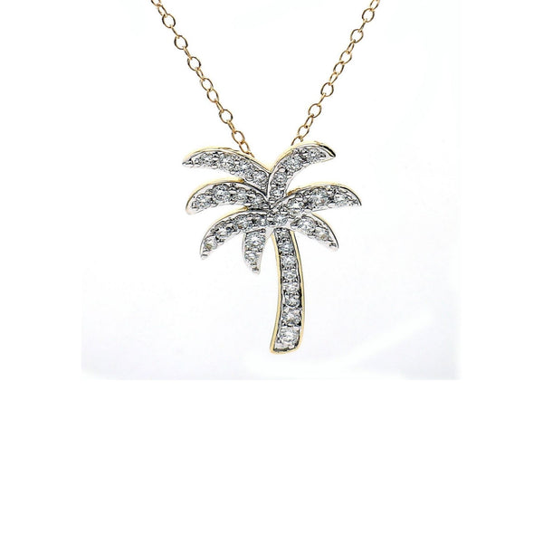Diamond Palm Tree Pendant