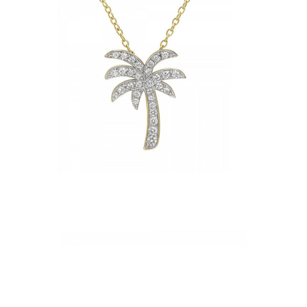 Diamond Palm Tree Pendant