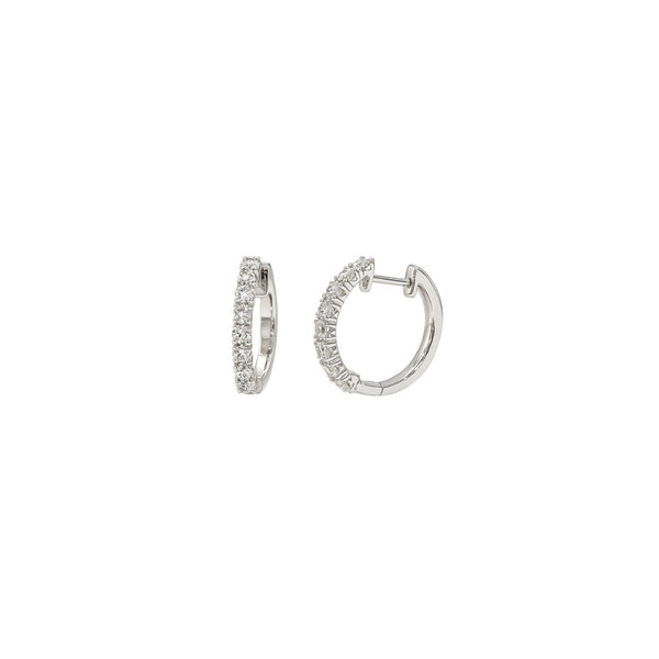 Diamond Hoop Earrings