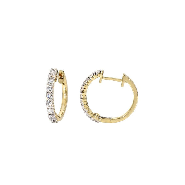 Diamond Hoop Earrings