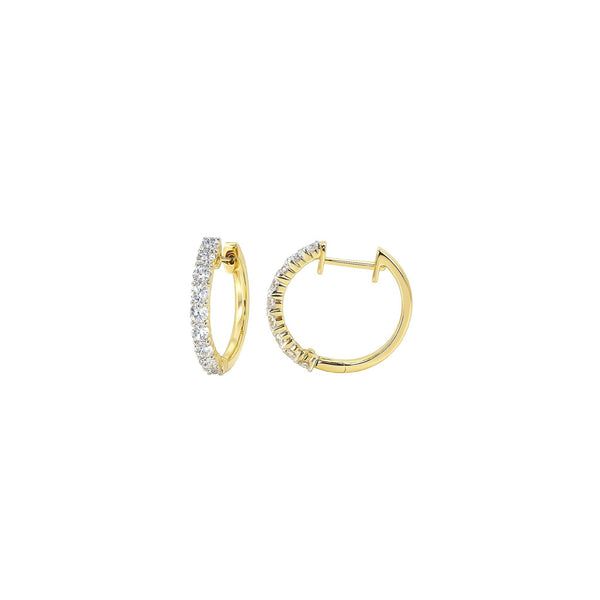 Diamond Hoop Earrings