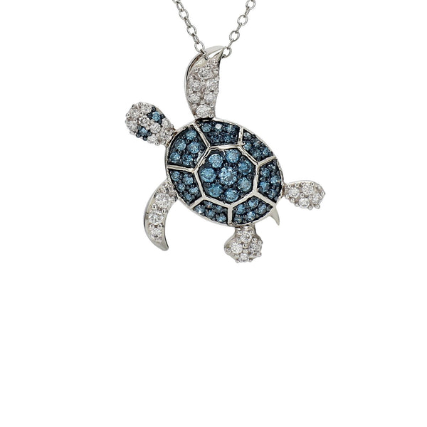 Diamond Turtle Pendant