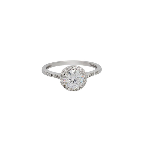 1.50 ctw. Lab-Created Diamond Ring in 14K White Gold