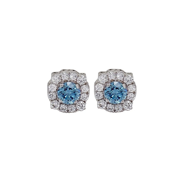 Diamond Halo Earrings