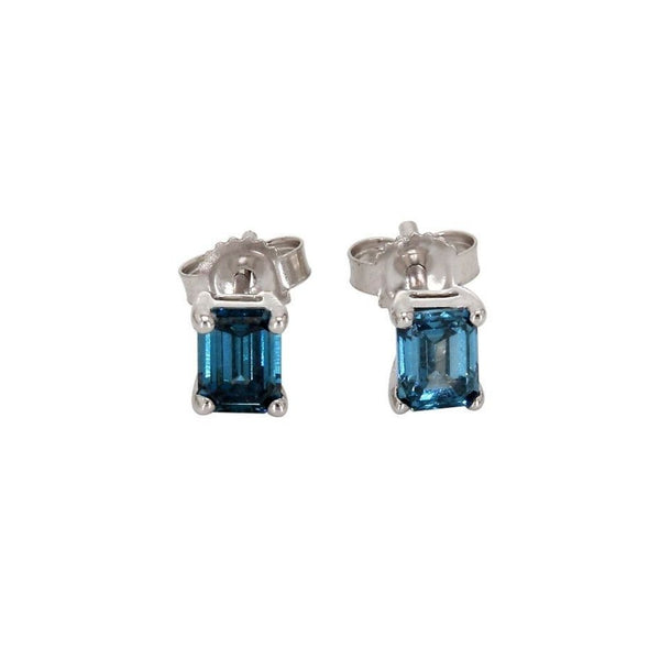 Emerald Cut Diamond Earrings