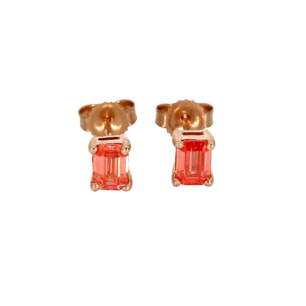 Emerald Cut Diamond Earrings