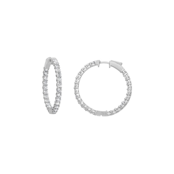 Diamond Hoop Earrings