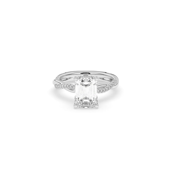 A Emerald Cut Diamond Ring