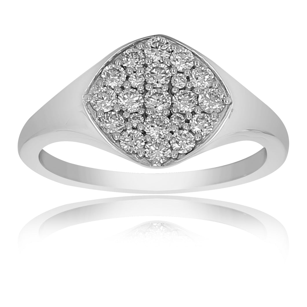 0.49 ctw. Lab-Created Diamond Ring in 14K White Gold