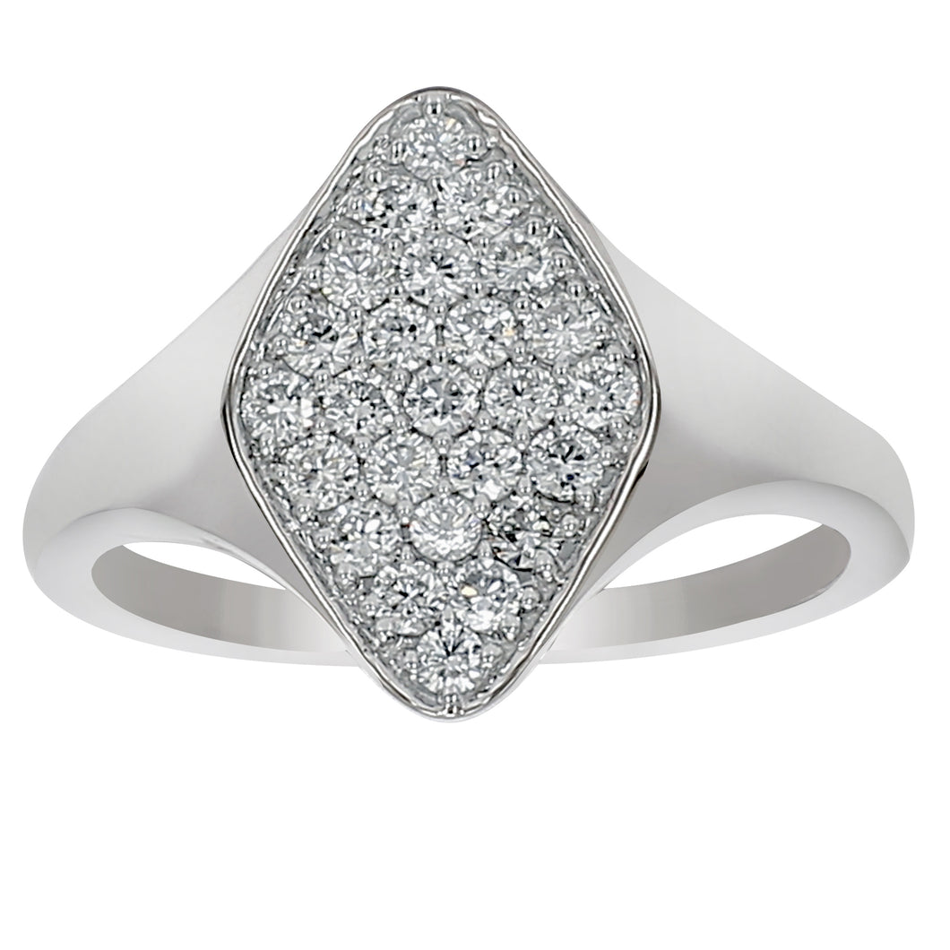 0.51 ctw. Lab-Created Diamond Ring in 14K White Gold