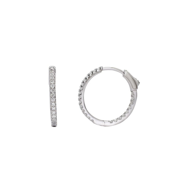 Diamond Hoop Earrings