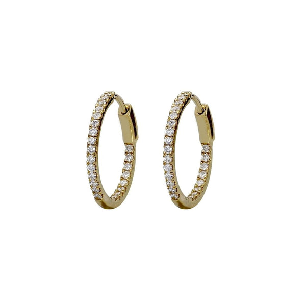 Diamond Hoop Earrings