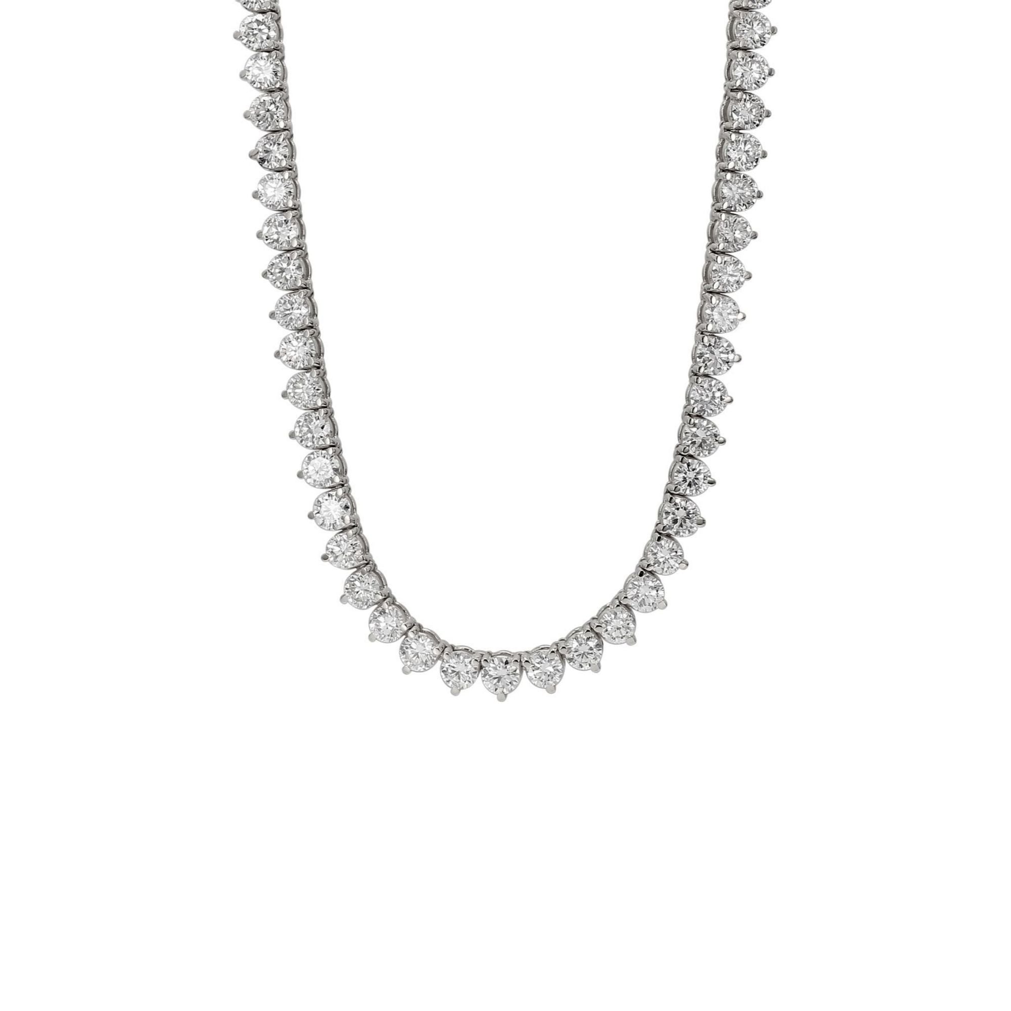 15.00 ctw. Diamond Tennis Necklace – Little Switzerland