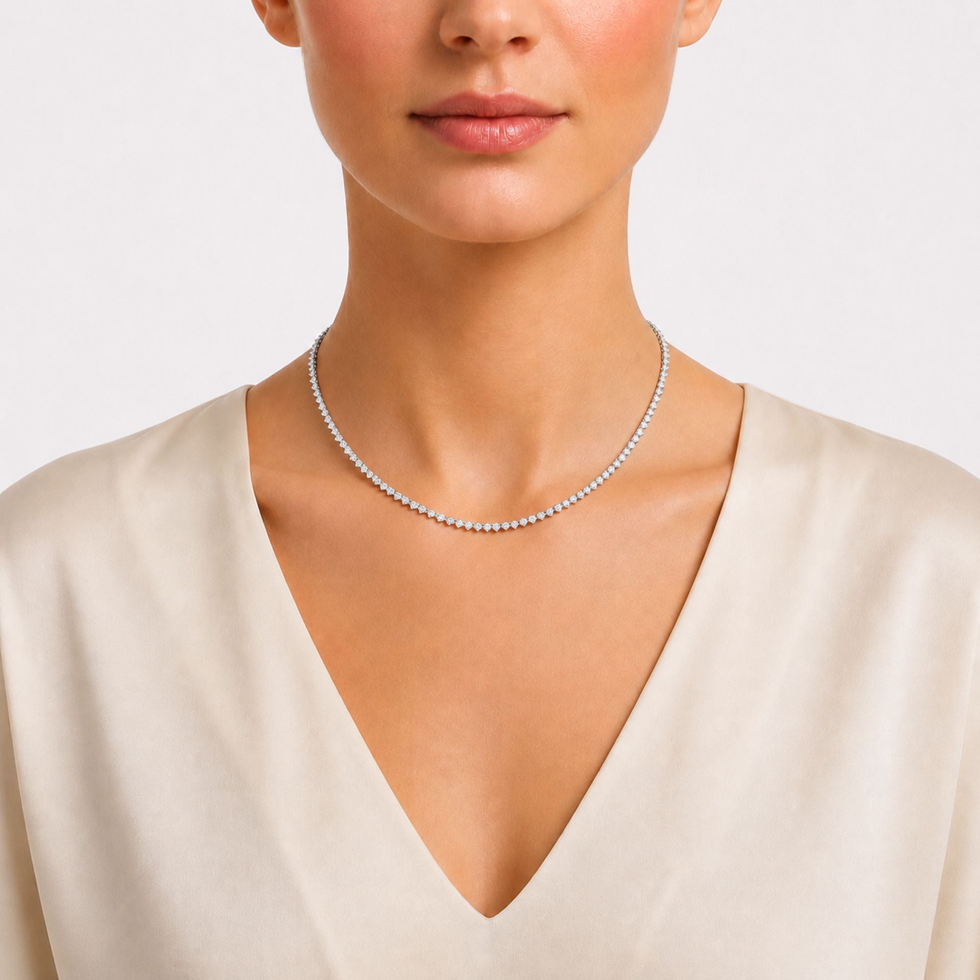15.00 ctw. Diamond Tennis Necklace – Little Switzerland