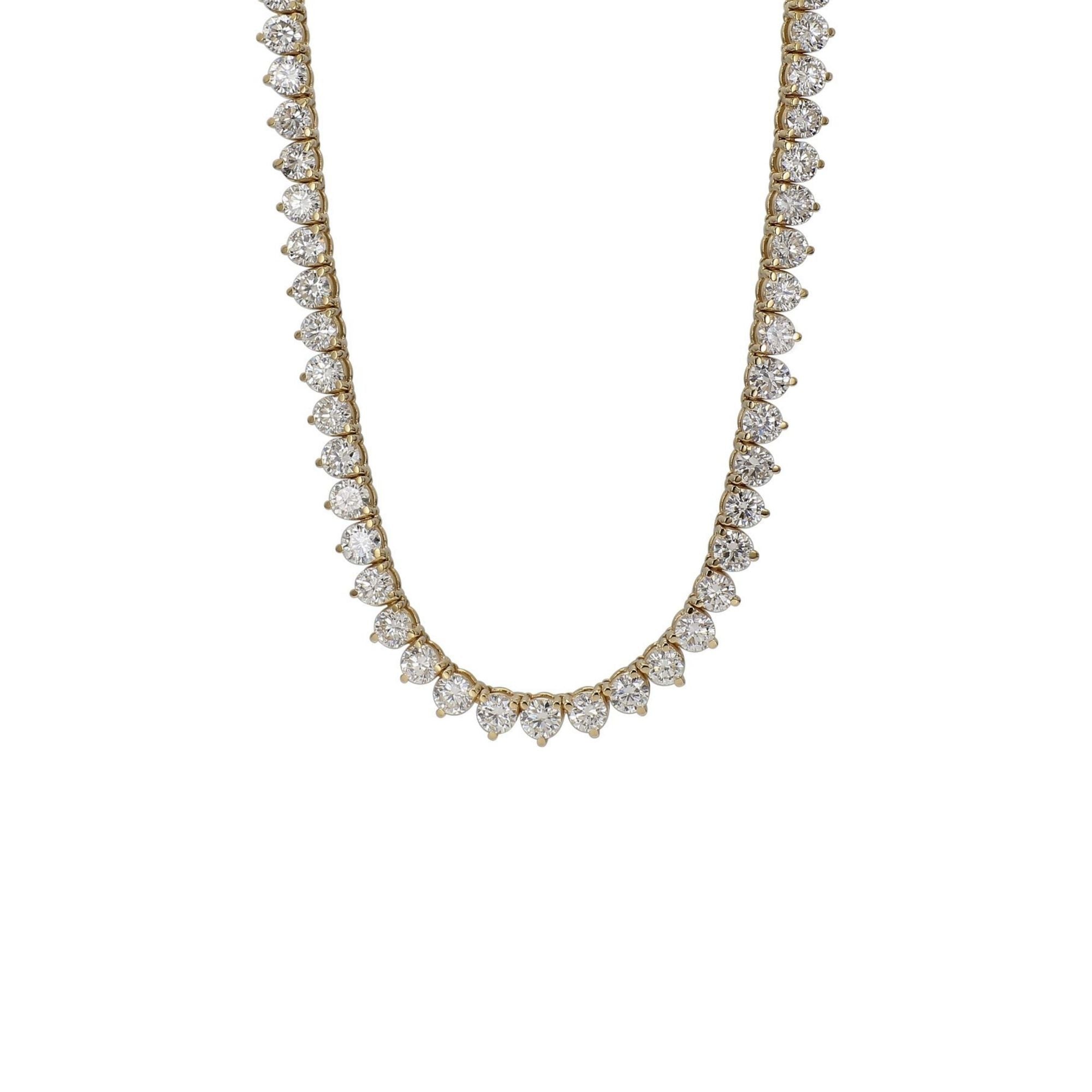 15.00 ctw. Diamond Tennis Necklace – Little Switzerland