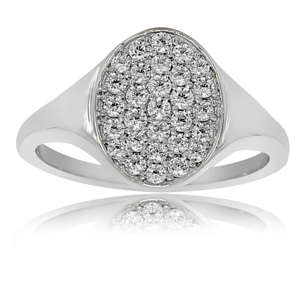 0.50 ctw. Lab-Created Diamond Ring in 14K White Gold