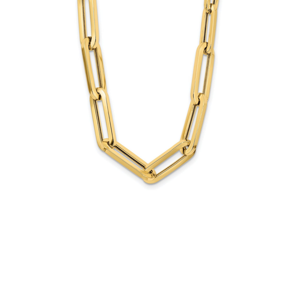 Paperclip Necklace in 14K Yellow Gold