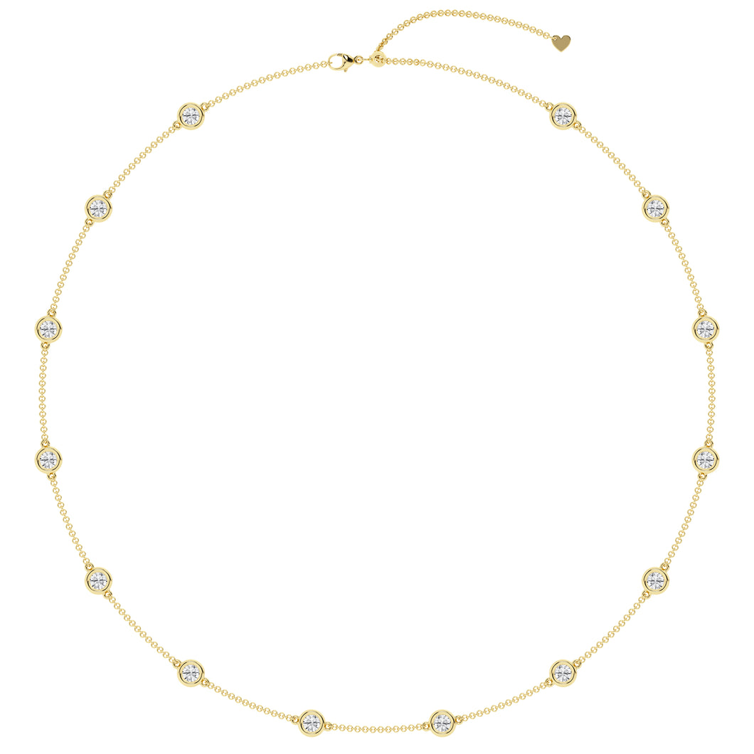 3.00 ctw. Lab-Created Diamonds By the Yard Necklace