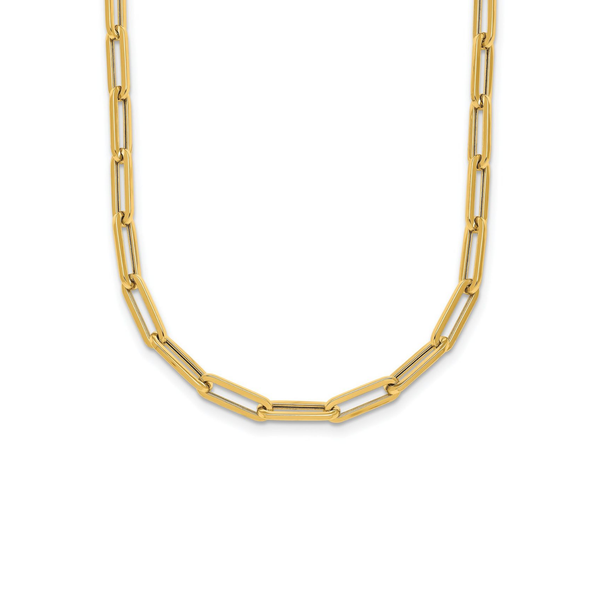 Paperclip Link Chain in 14K Yellow Gold