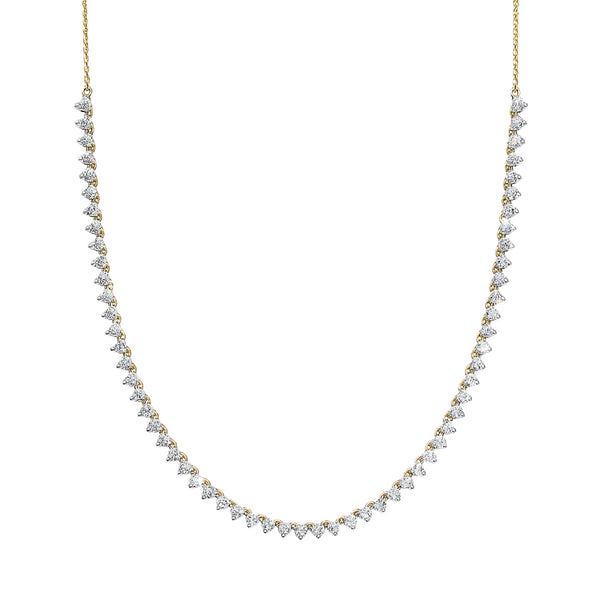Half Tennis Necklace