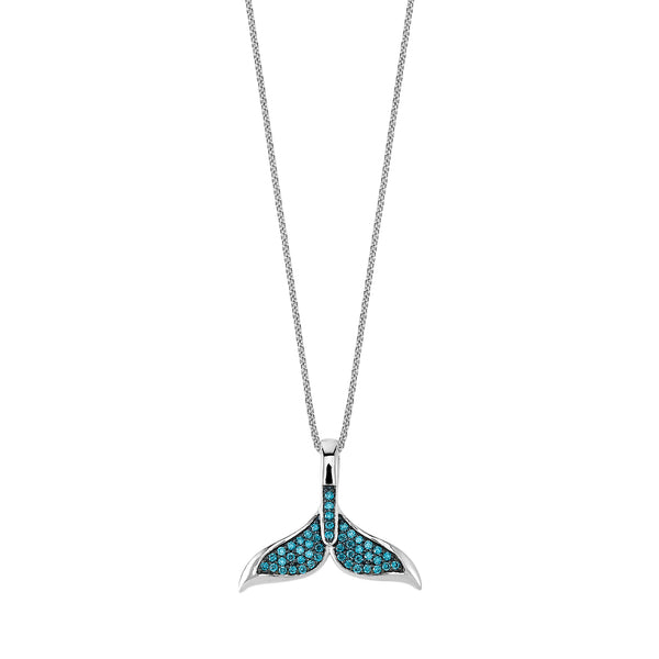 Island Vibes Blue Whale Tail Pendant