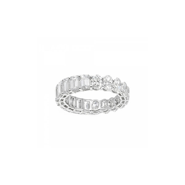 Half Emerald and Oval Eternity Band
