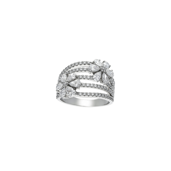 Flower Diamond Ring