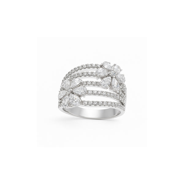 Flower Diamond Ring