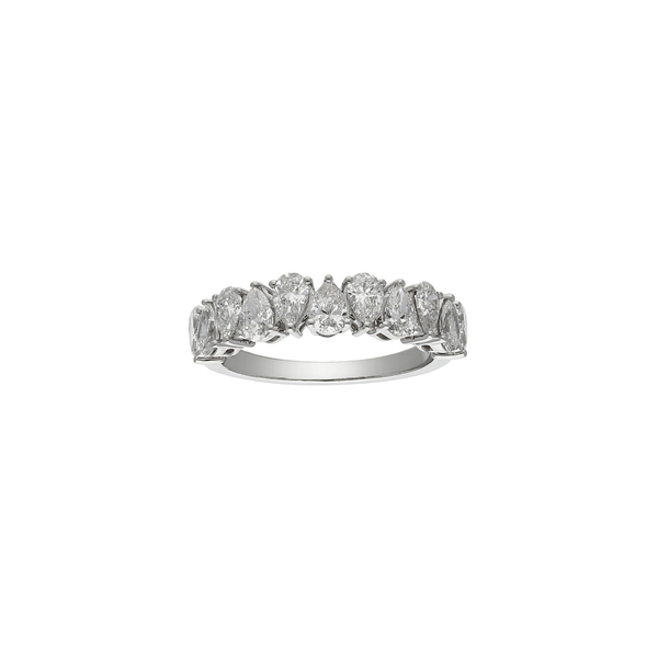 Pear Shaped Diamond Band