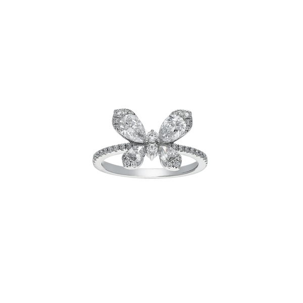 Butterfly Diamond Ring